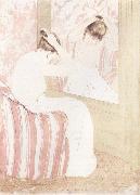 Mary Cassatt The hair style painting